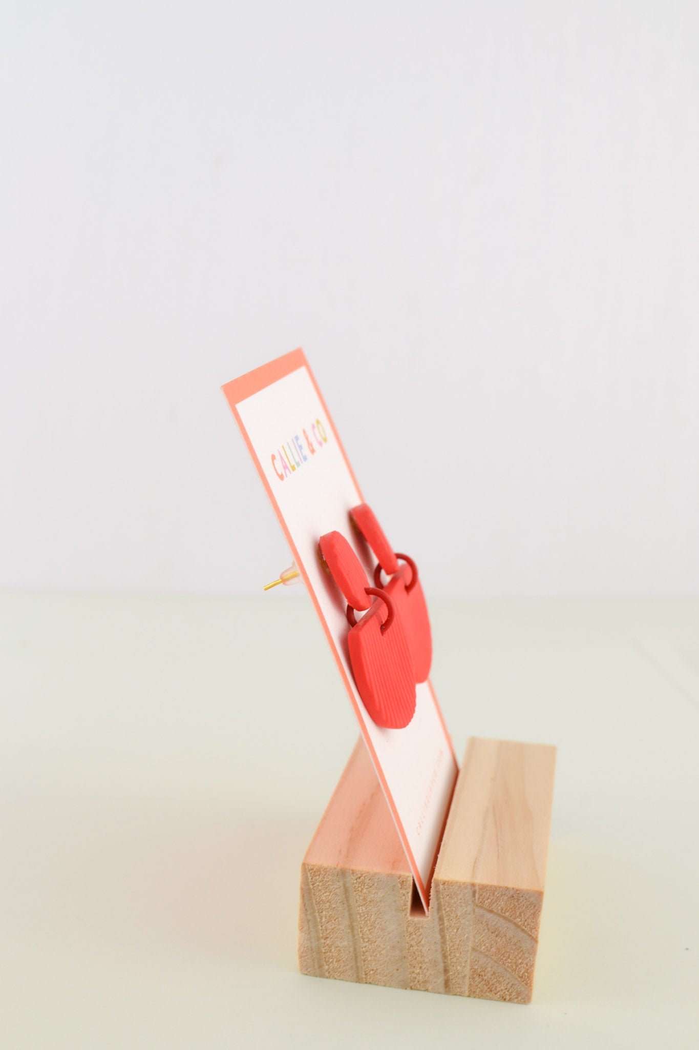 Rainbow Collection | Bright Red Textured Dangles