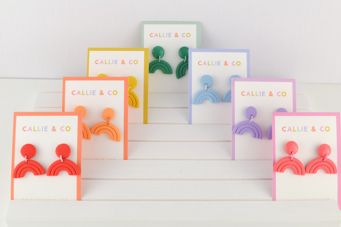 Rainbow Collection | Forest Green Textured Mini Arches