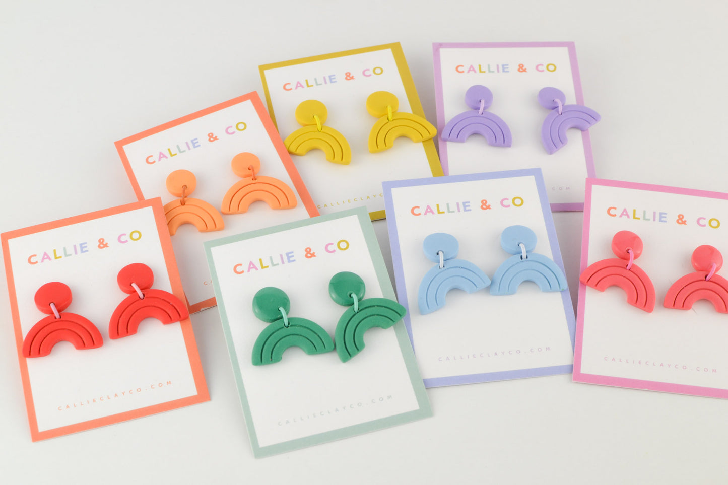Rainbow Collection | Orange Textured Mini Arches