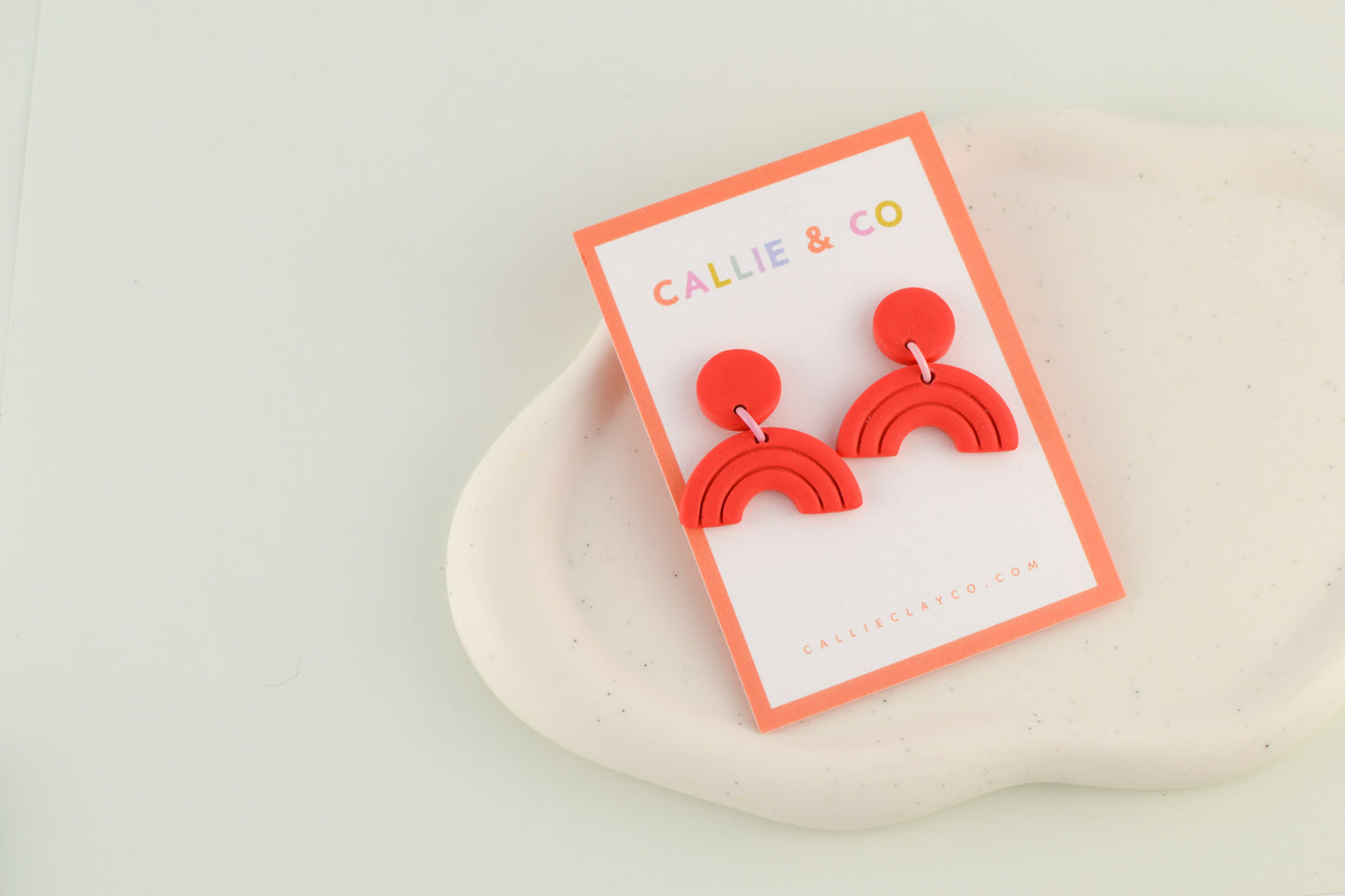 Rainbow Collection | Textured Mini Arches in Red