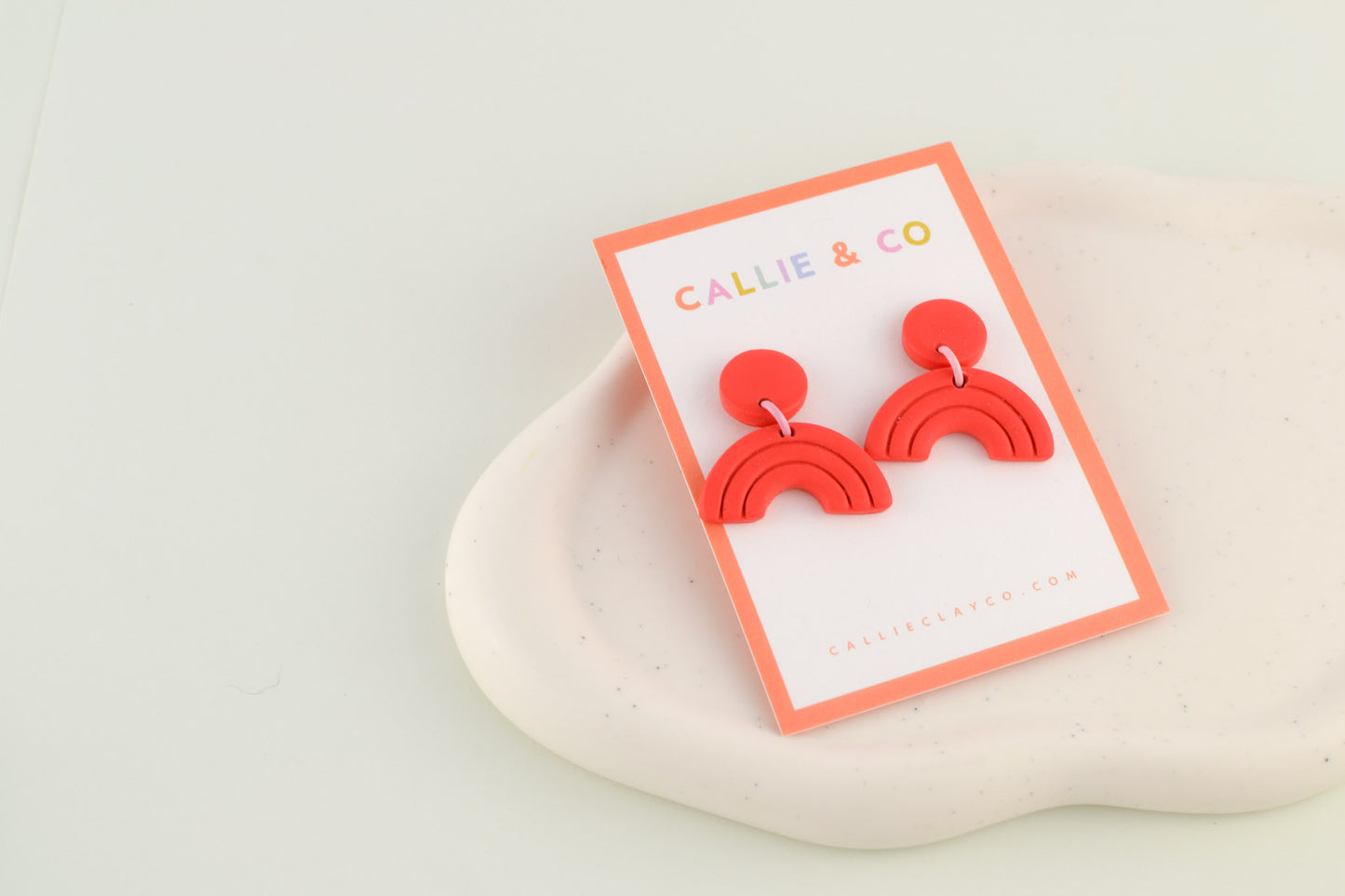 Rainbow Collection | Textured Mini Arches in Red