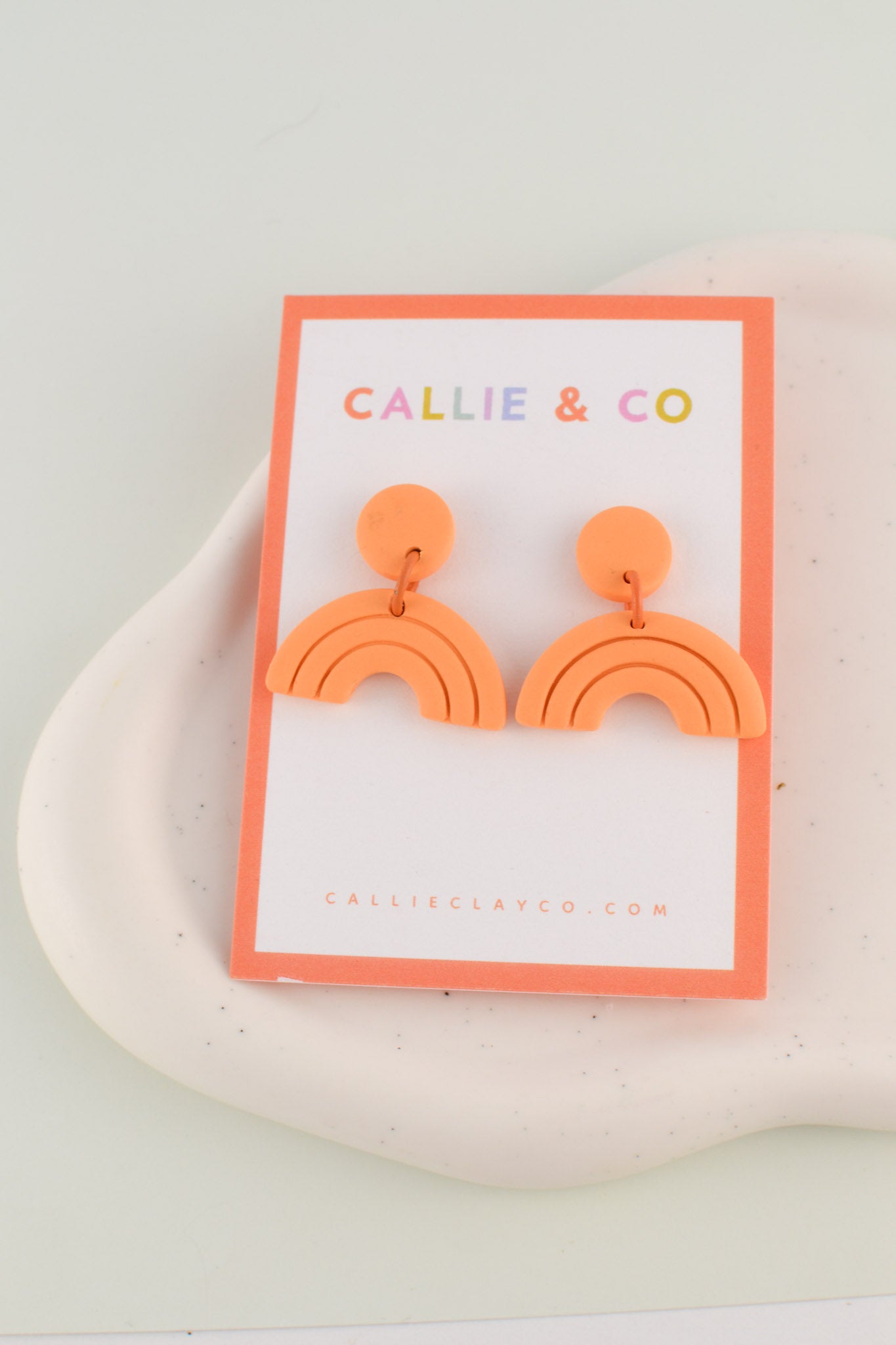 Rainbow Collection | Orange Textured Mini Arches