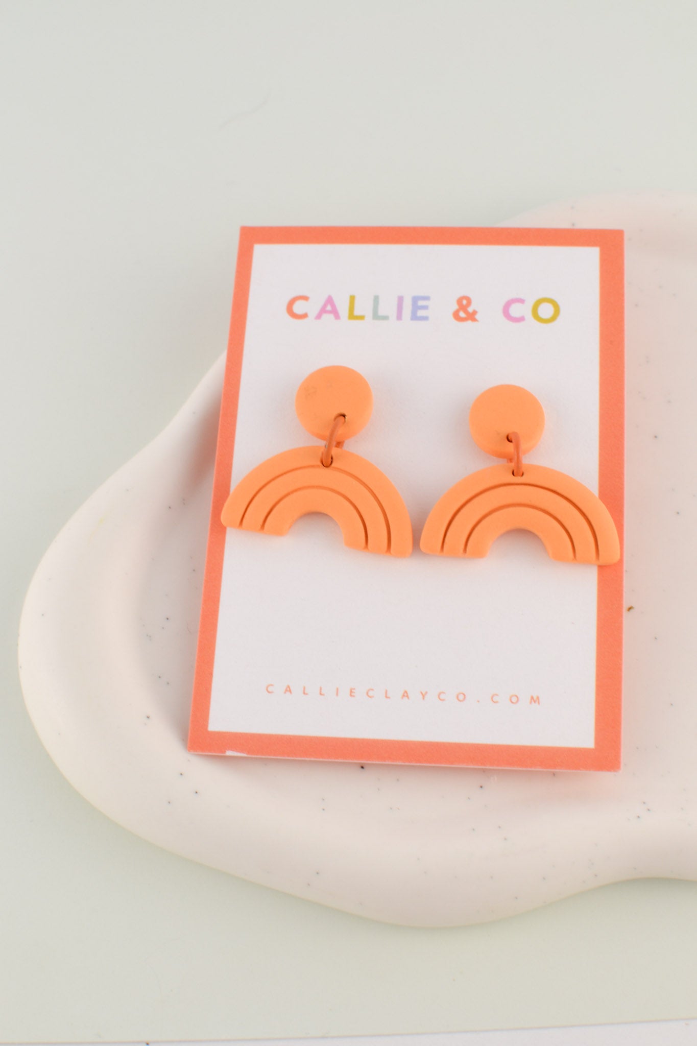 Rainbow Collection | Orange Textured Mini Arches