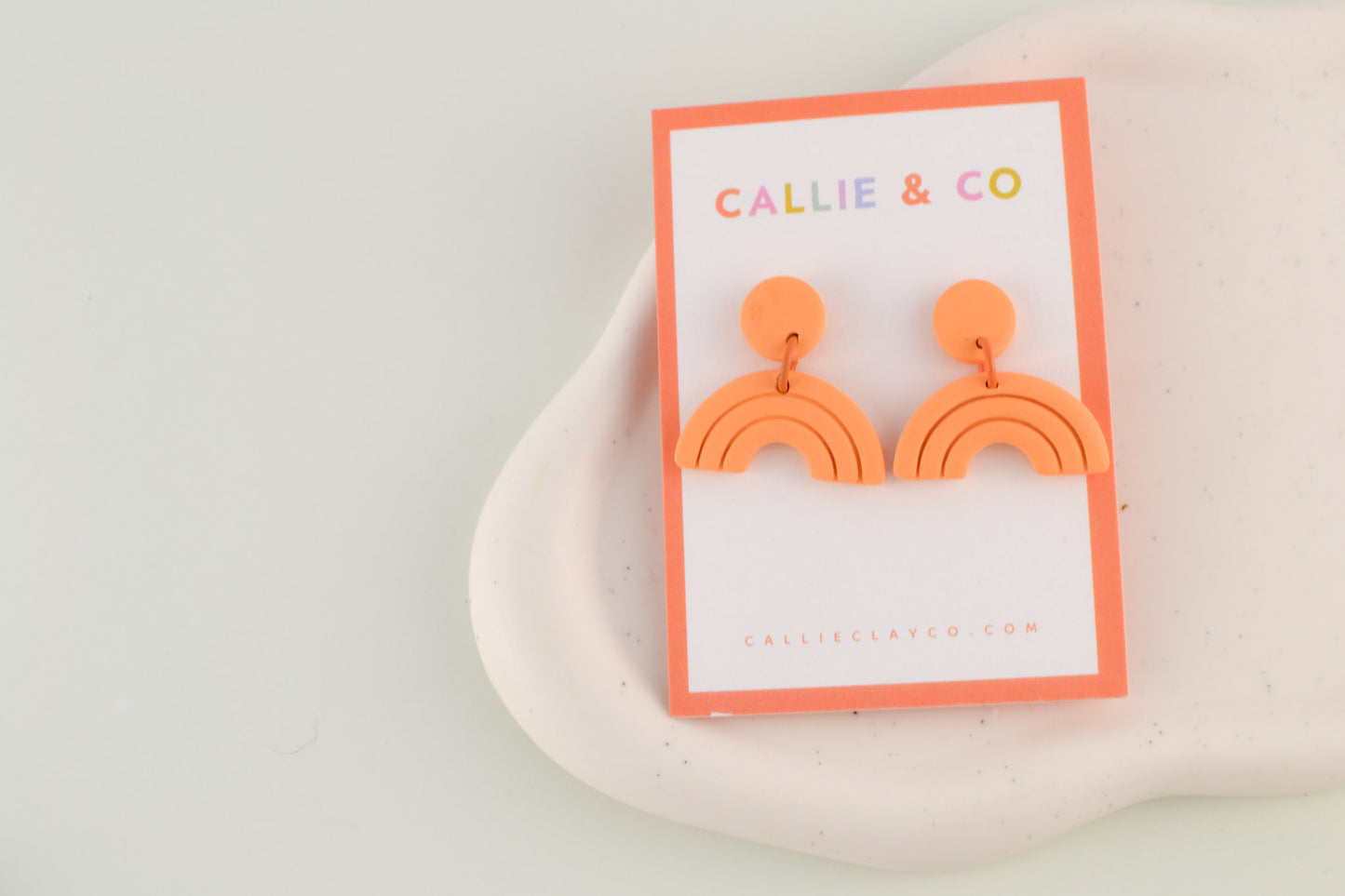 Rainbow Collection | Orange Textured Mini Arches