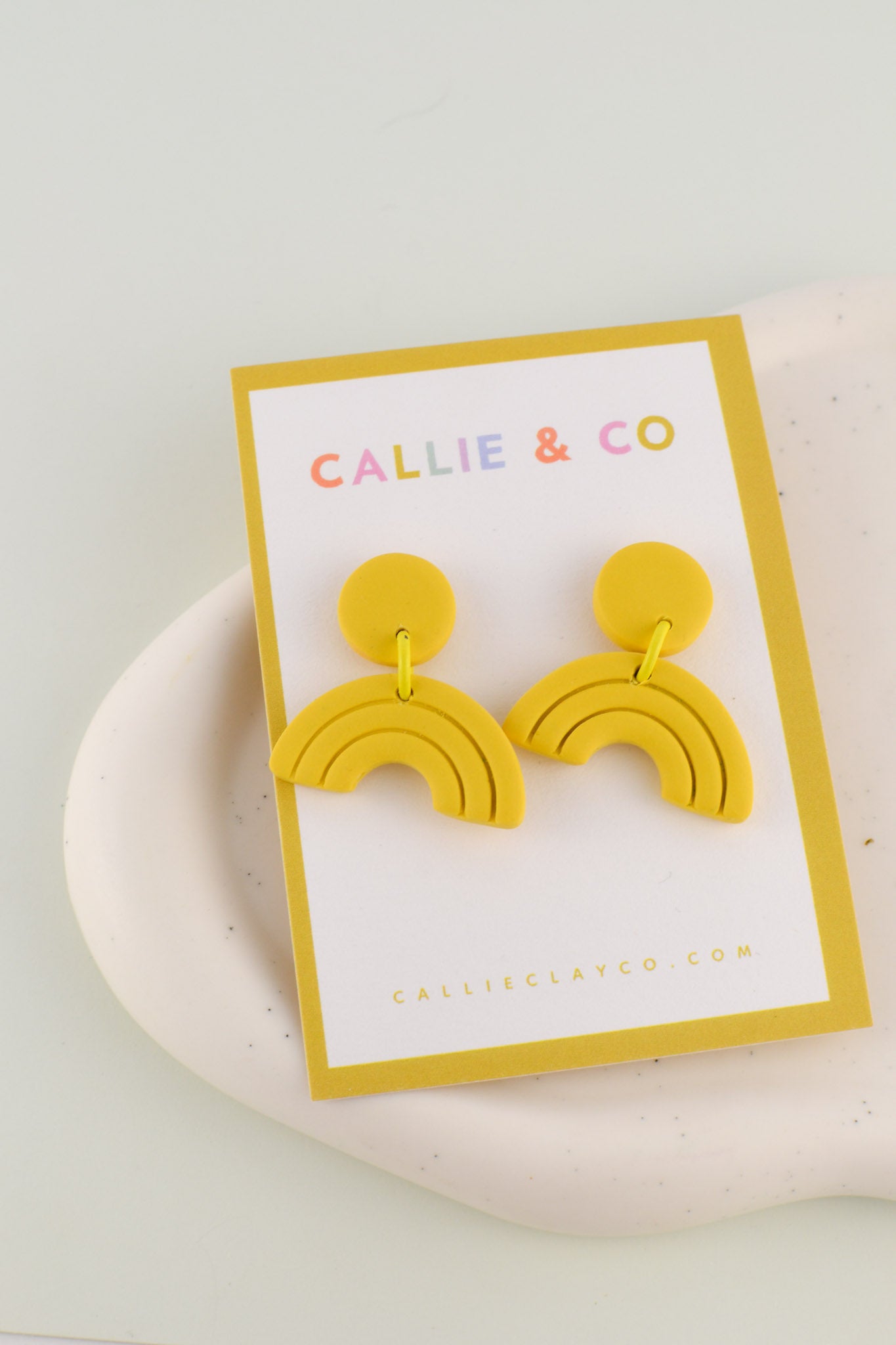 Rainbow Collection | Yellow Textured Mini Arches