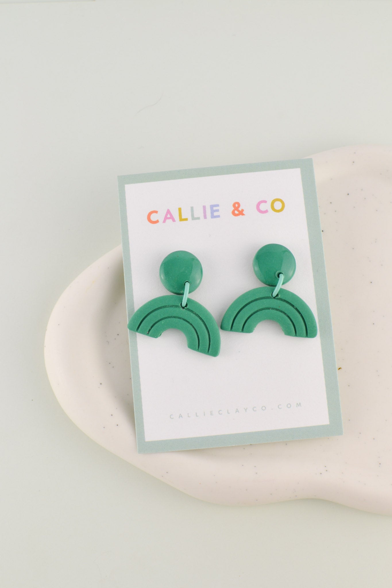 Rainbow Collection | Forest Green Textured Mini Arches