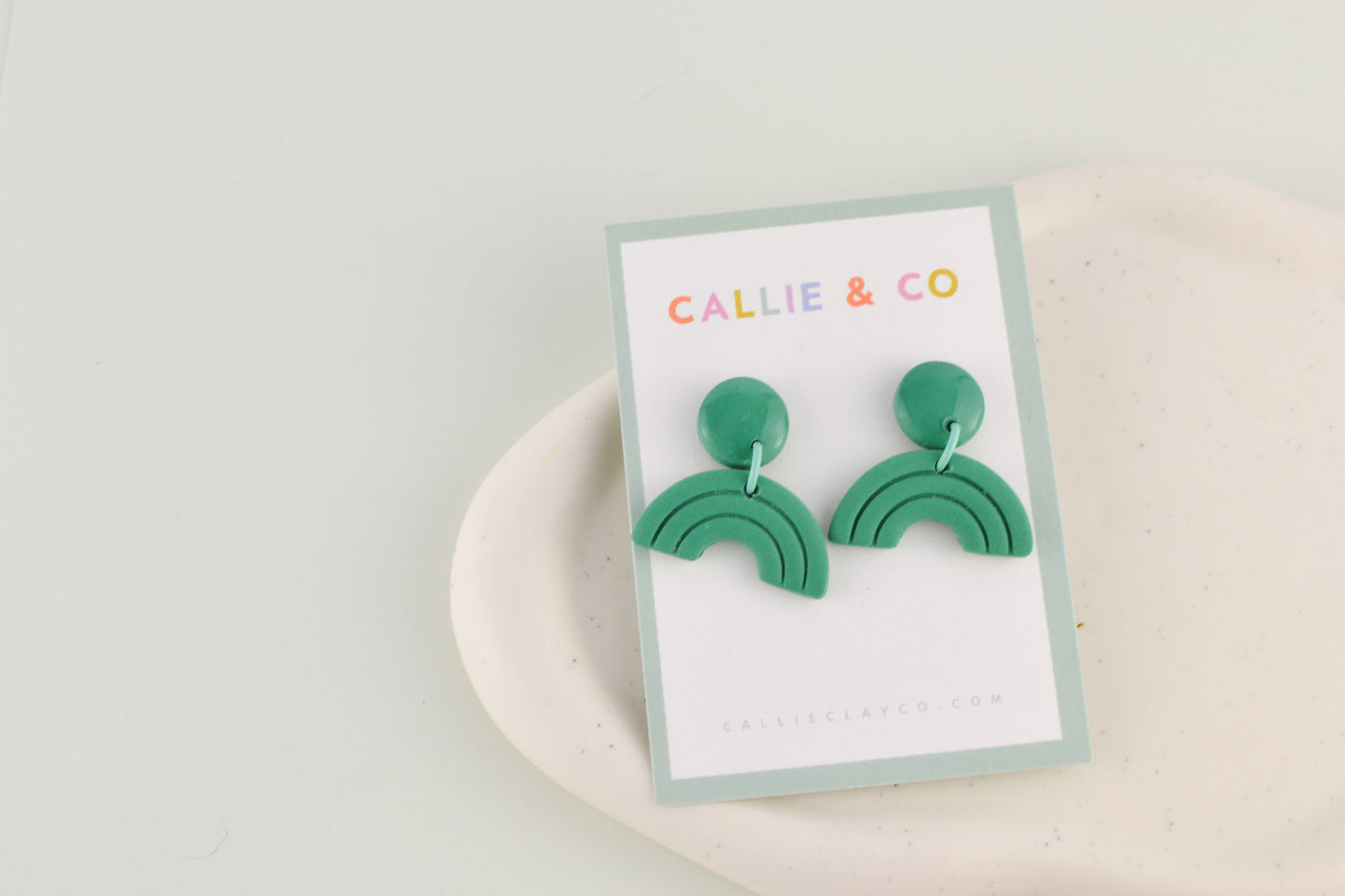 Rainbow Collection | Forest Green Textured Mini Arches