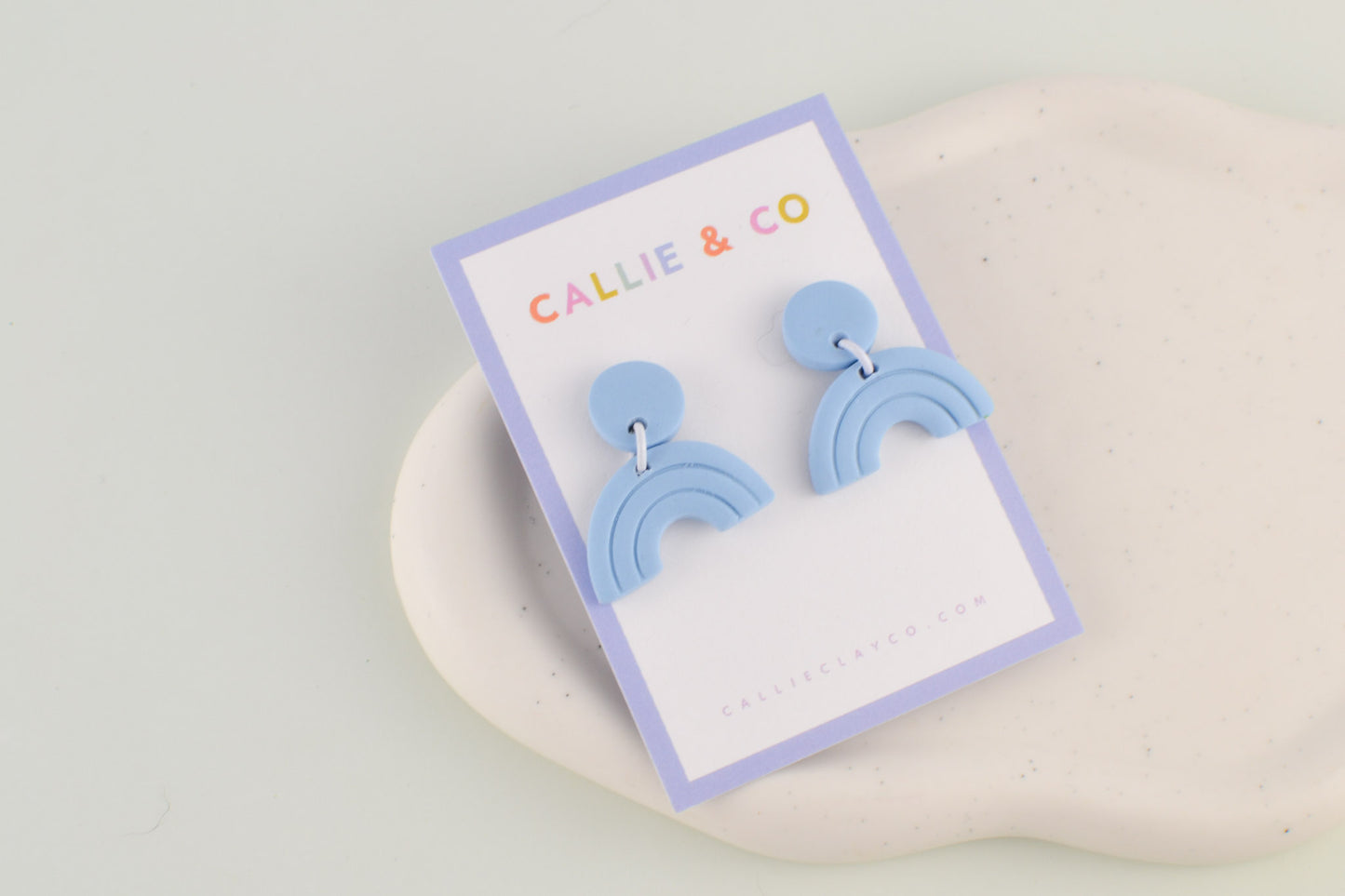 Rainbow Collection | Sky Blue Textured Mini Arches