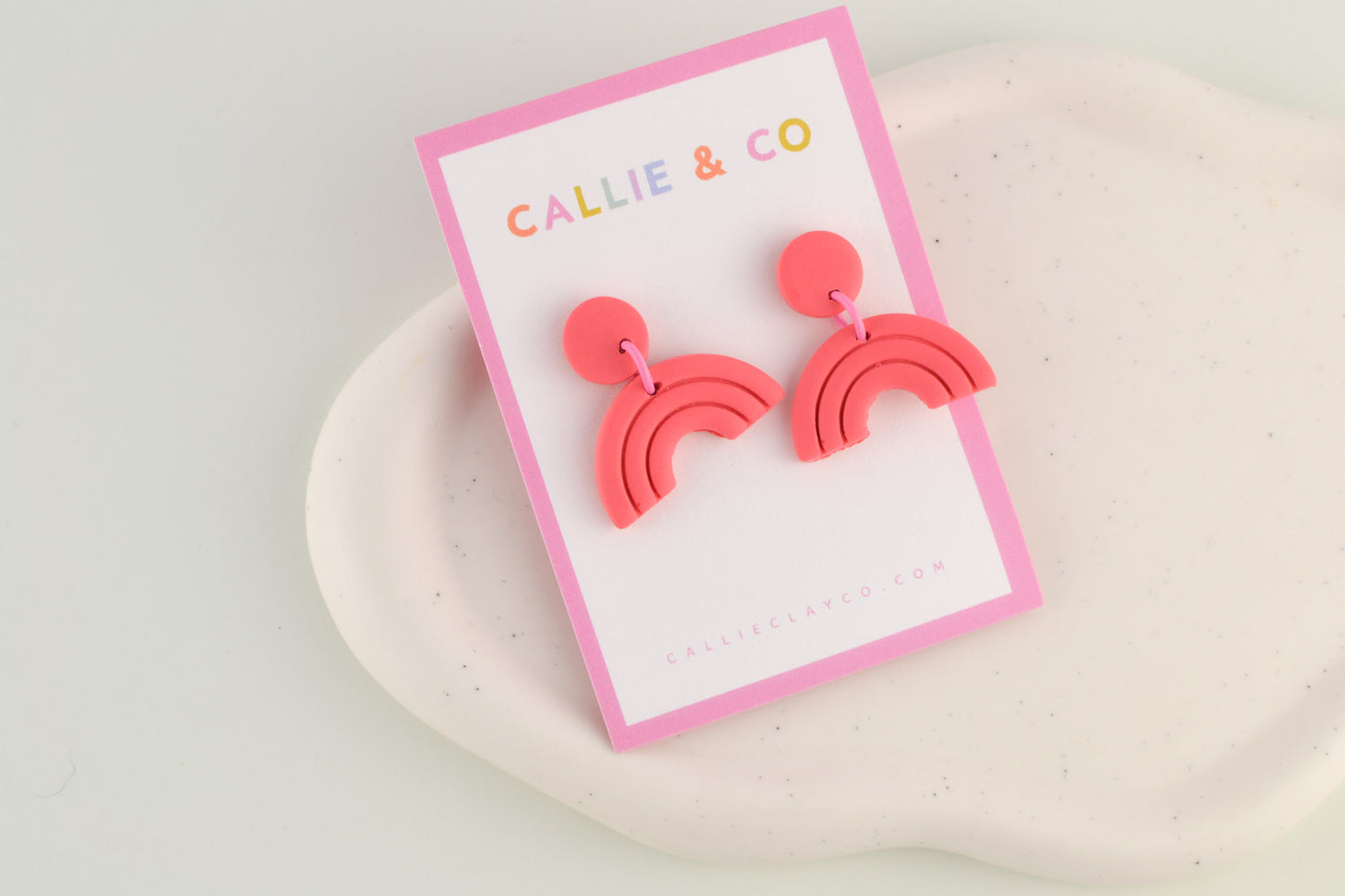 Rainbow Collection | Pink Textured Mini Arches