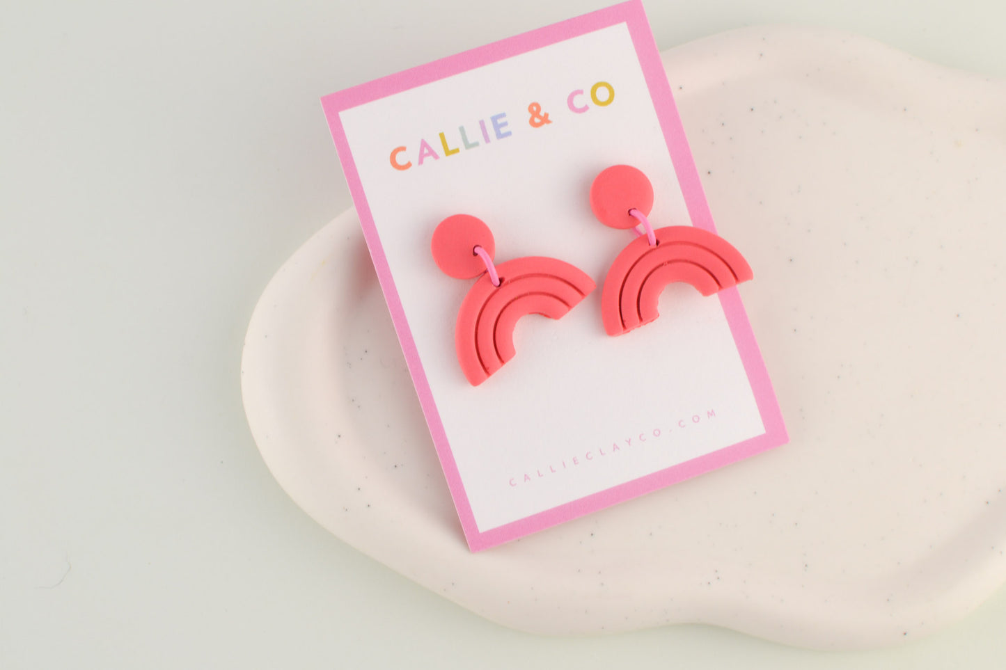 Rainbow Collection | Pink Textured Mini Arches