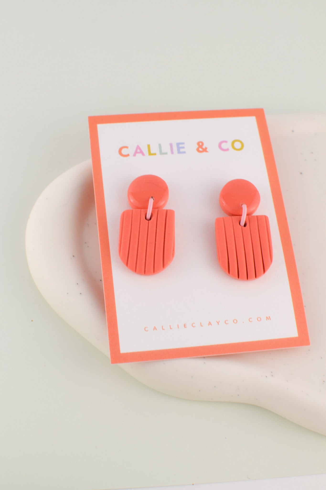 Rainbow Collection | Pinkish Red Textured Dangles