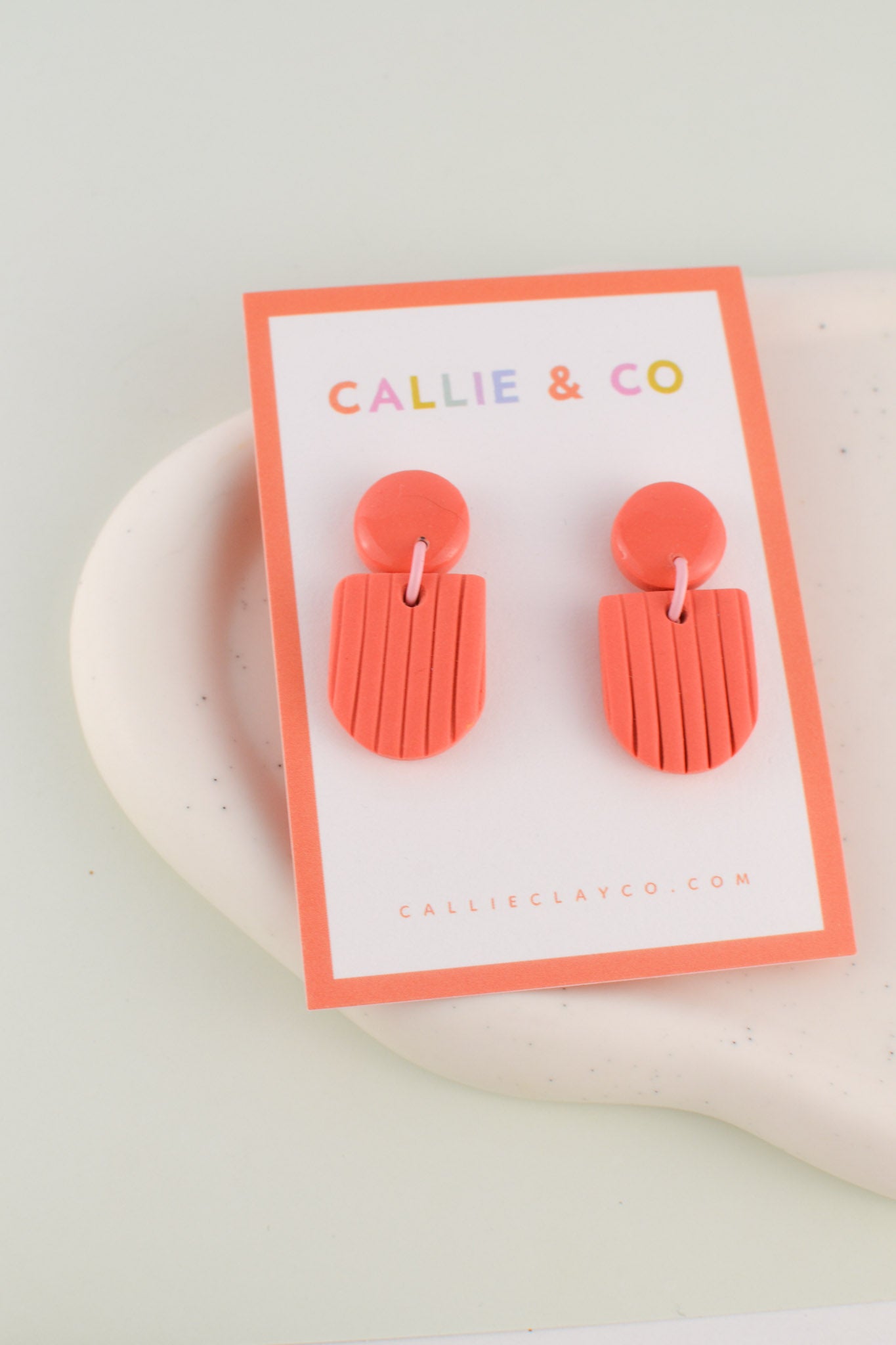 Rainbow Collection | Pinkish Red Textured Dangles