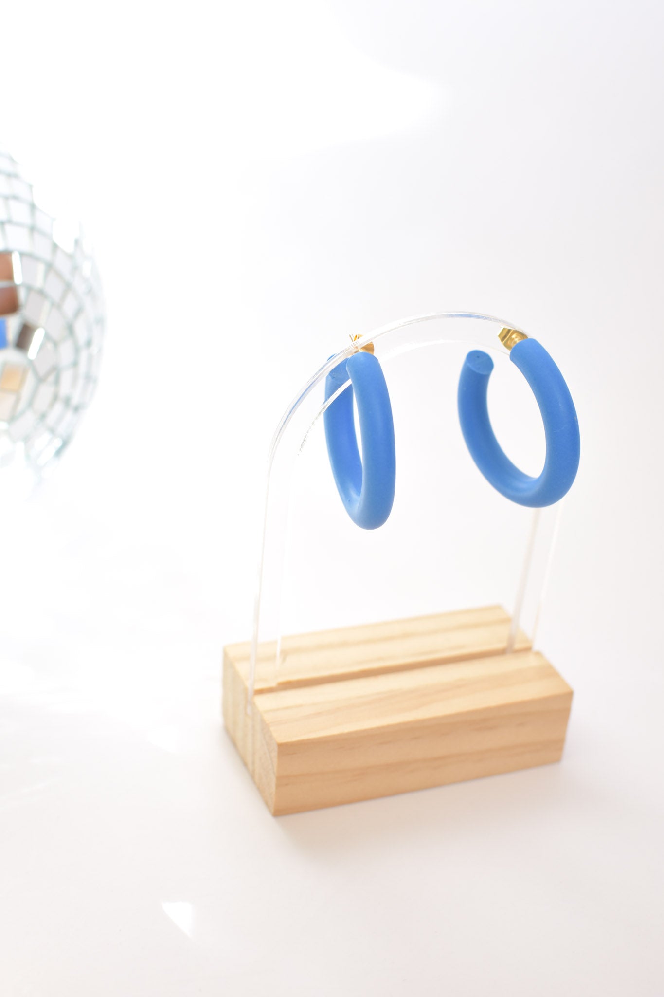 Big Hoops in Indigo