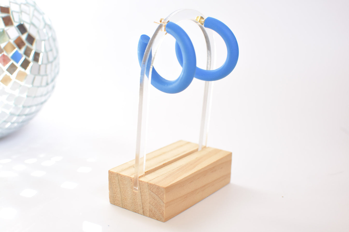 Big Hoops in Indigo