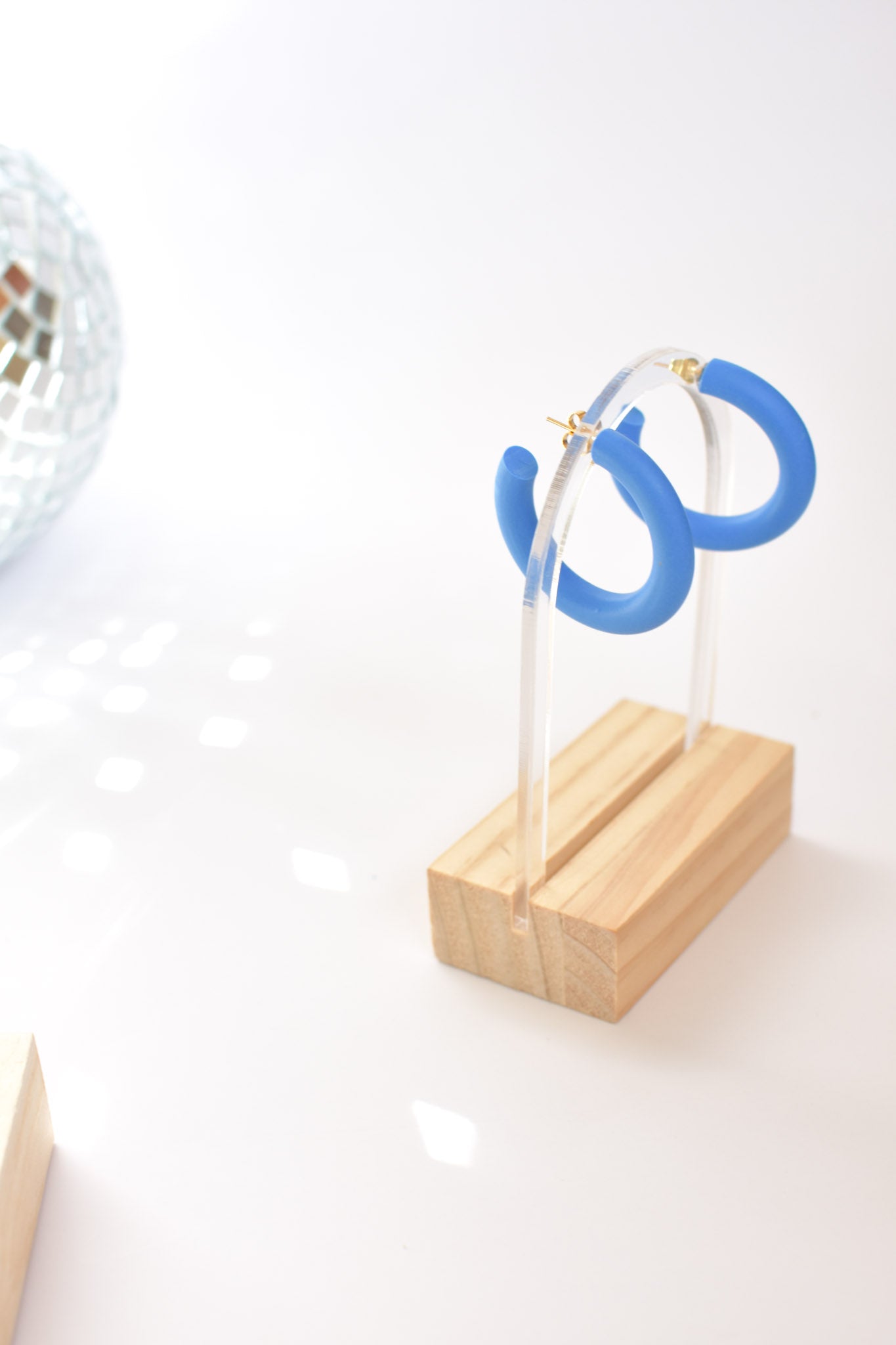 Big Hoops in Indigo