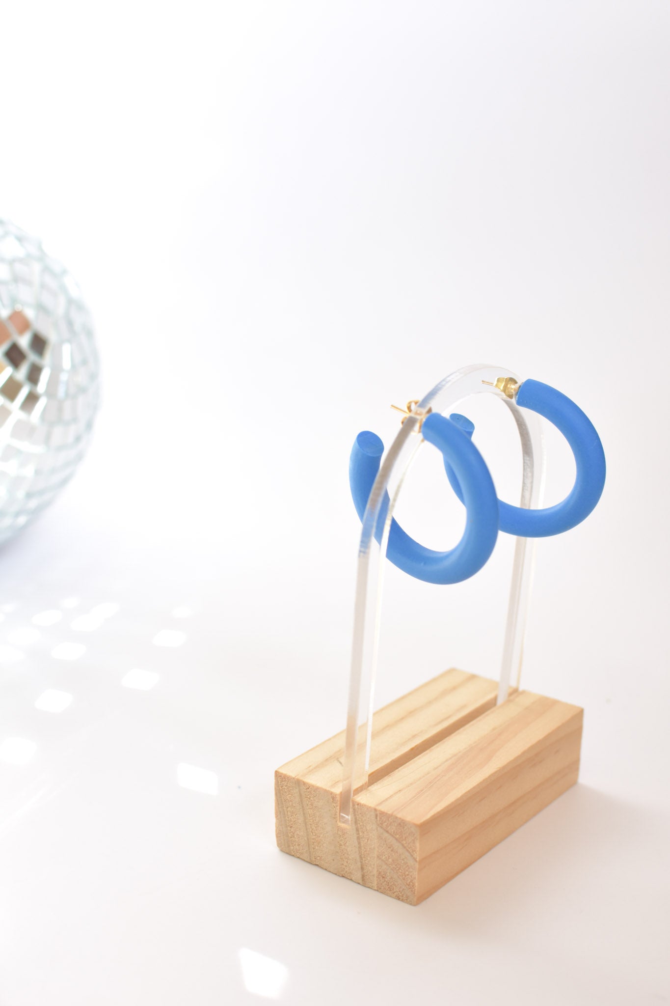 Big Hoops in Indigo