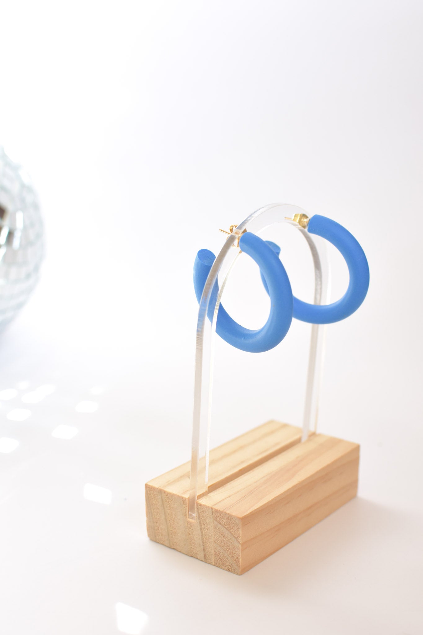 Big Hoops in Indigo
