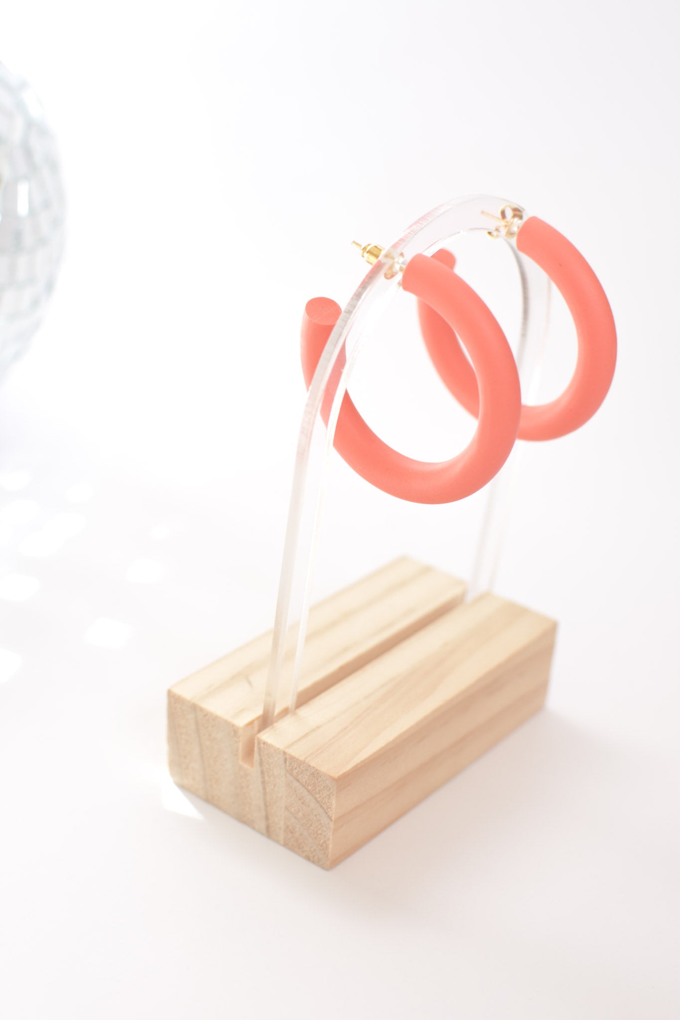 Big Hoops in Coral