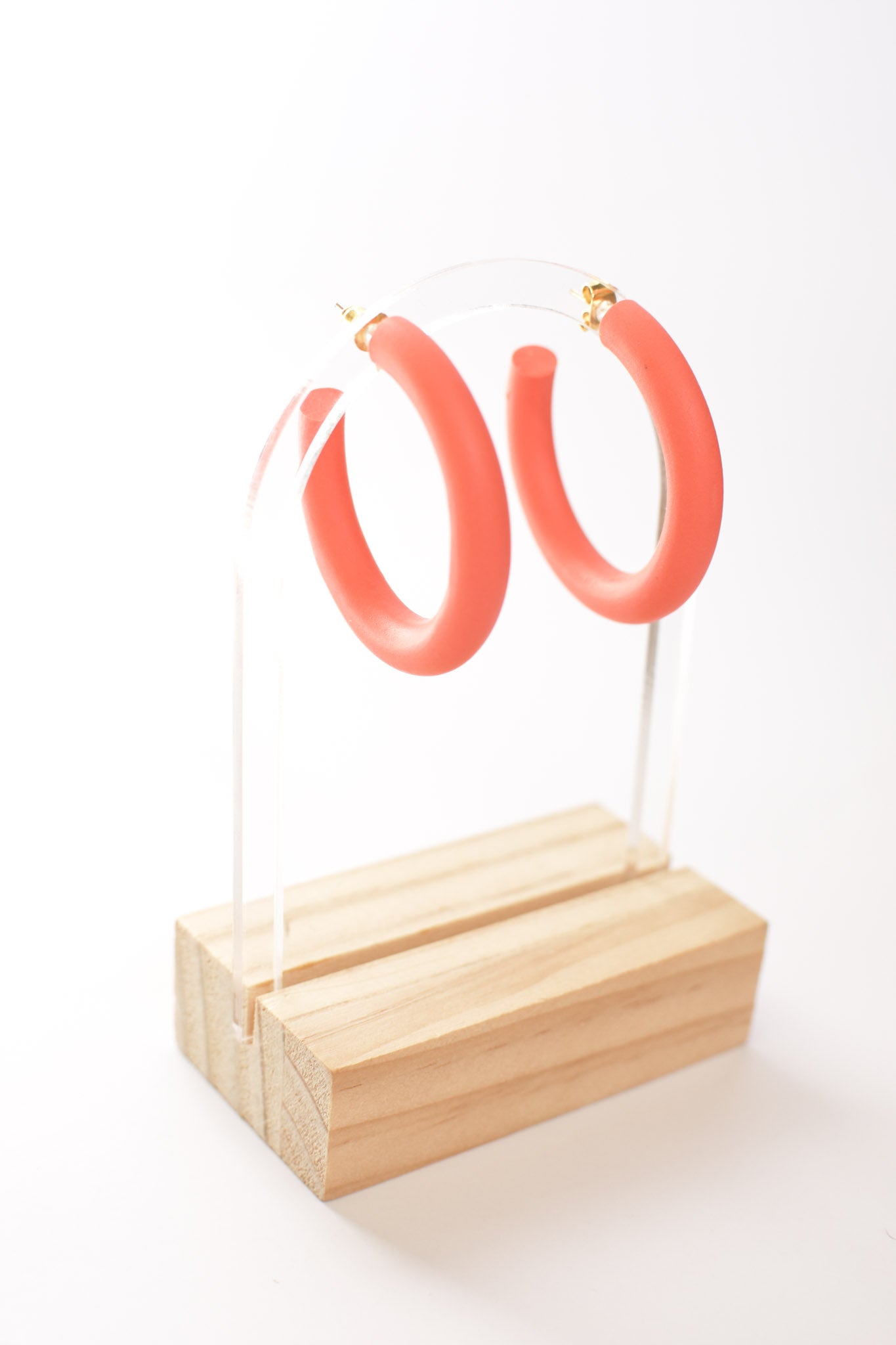 Big Hoops in Coral