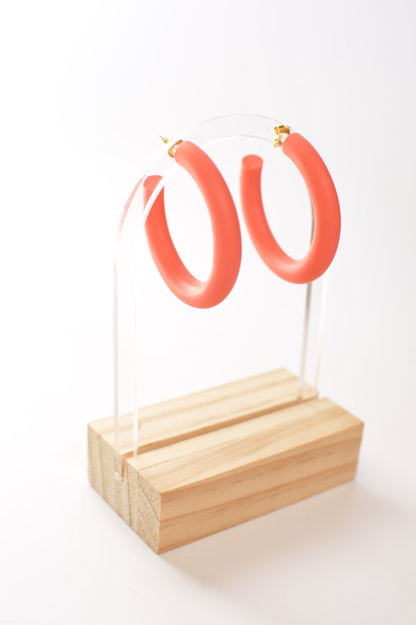 Big Hoops in Coral
