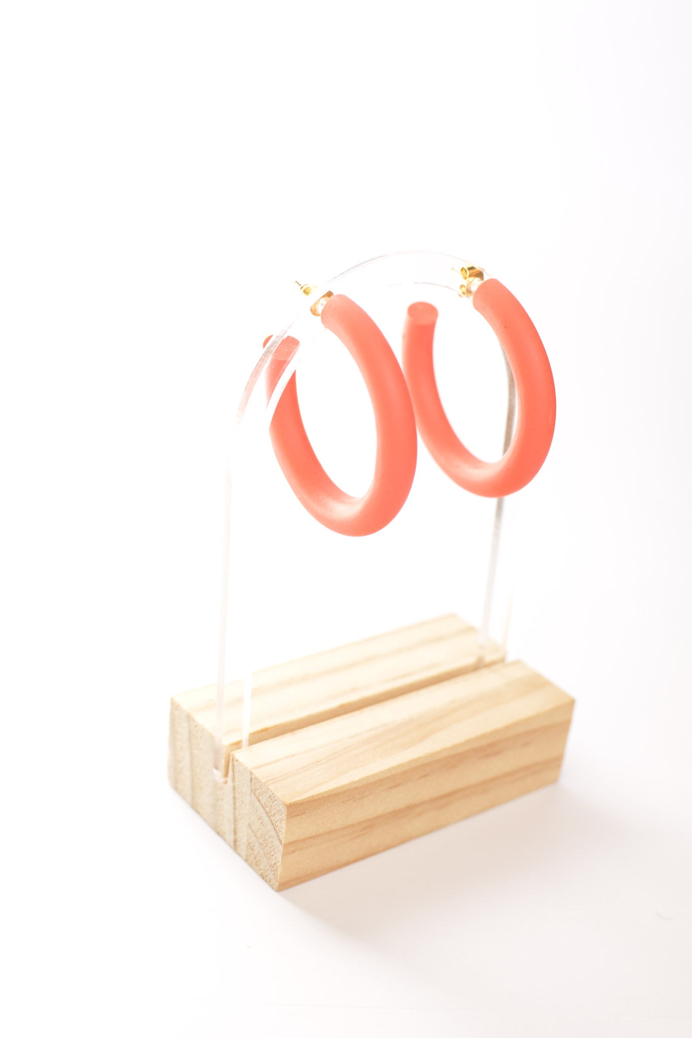 Big Hoops in Coral