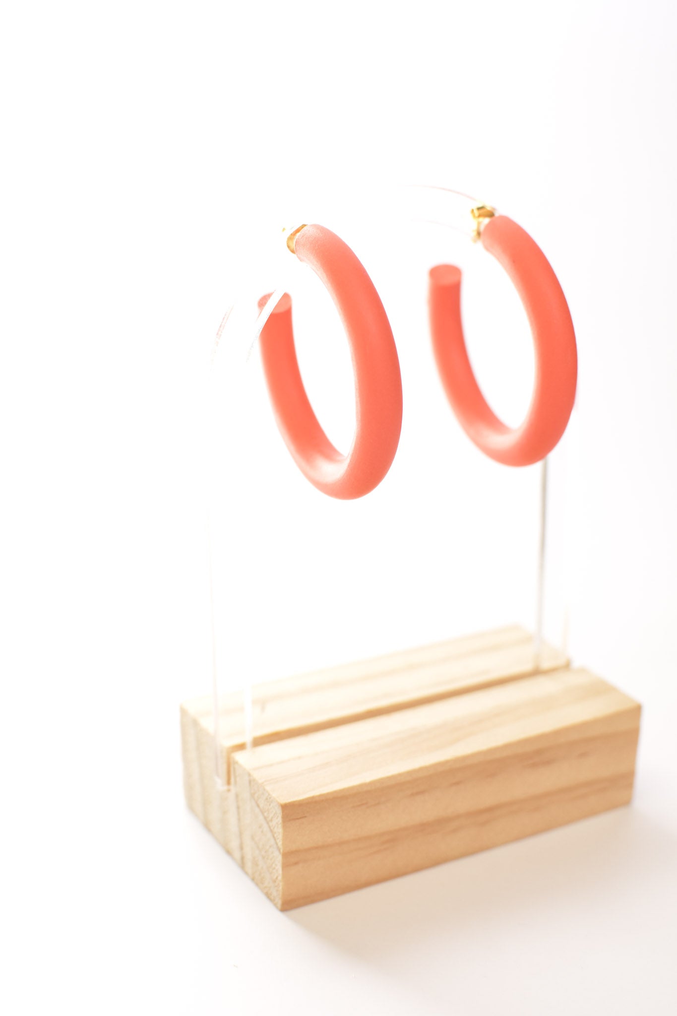 Big Hoops in Coral