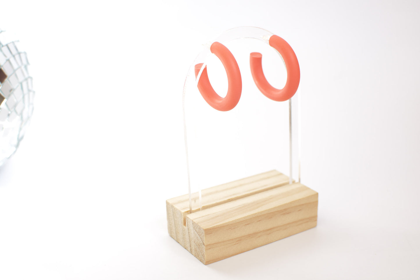 Big Hoops in Coral
