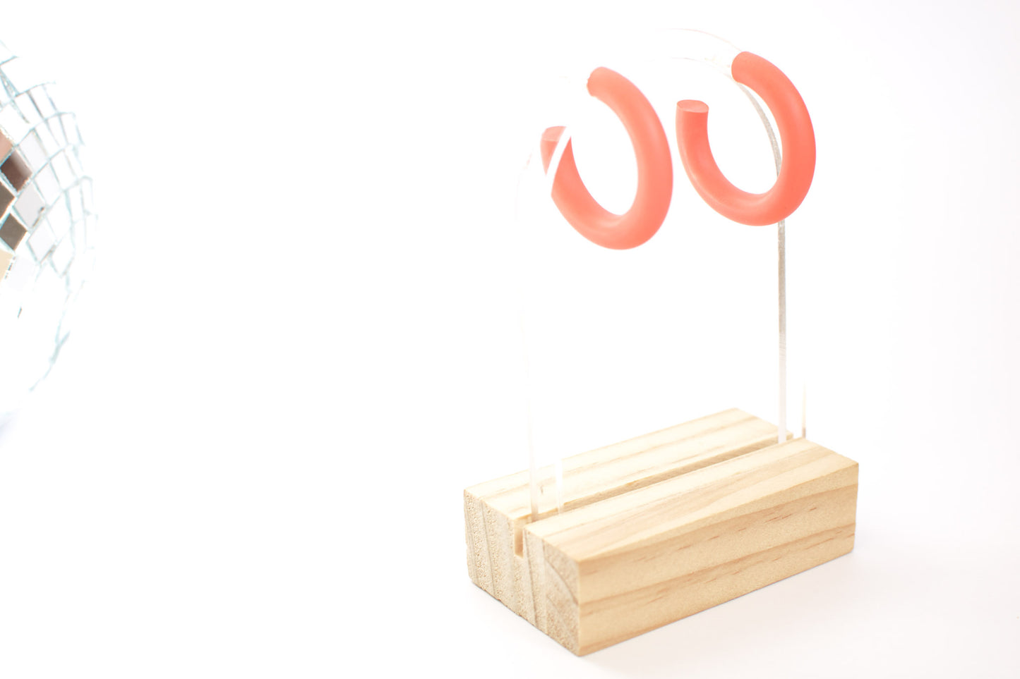 Big Hoops in Coral