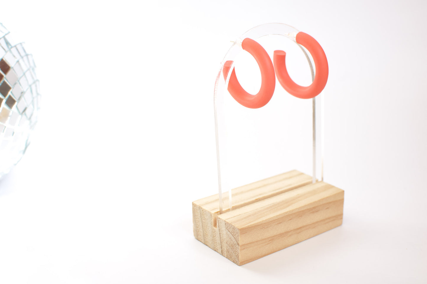 Big Hoops in Coral