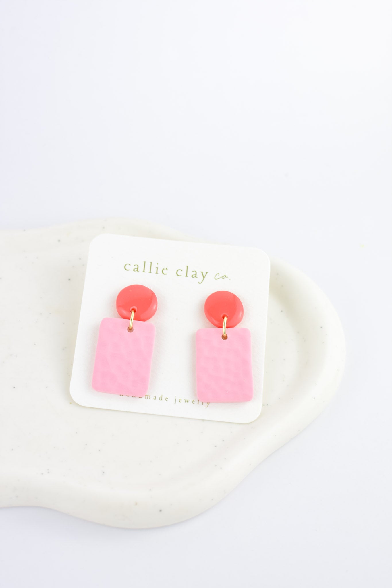Soleil Dangles | Cherry Red & Pink