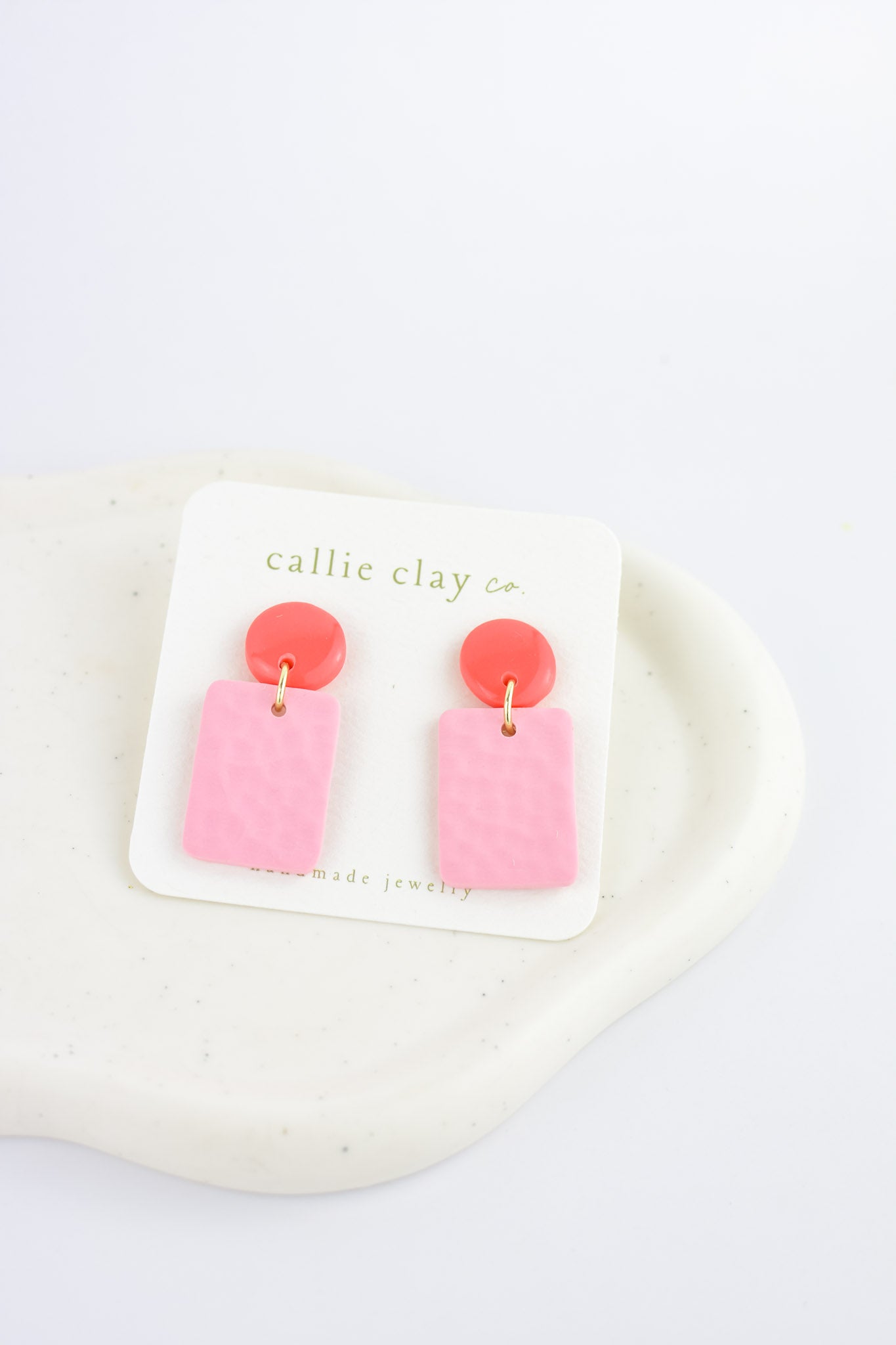Soleil Dangles | Cherry Red & Pink
