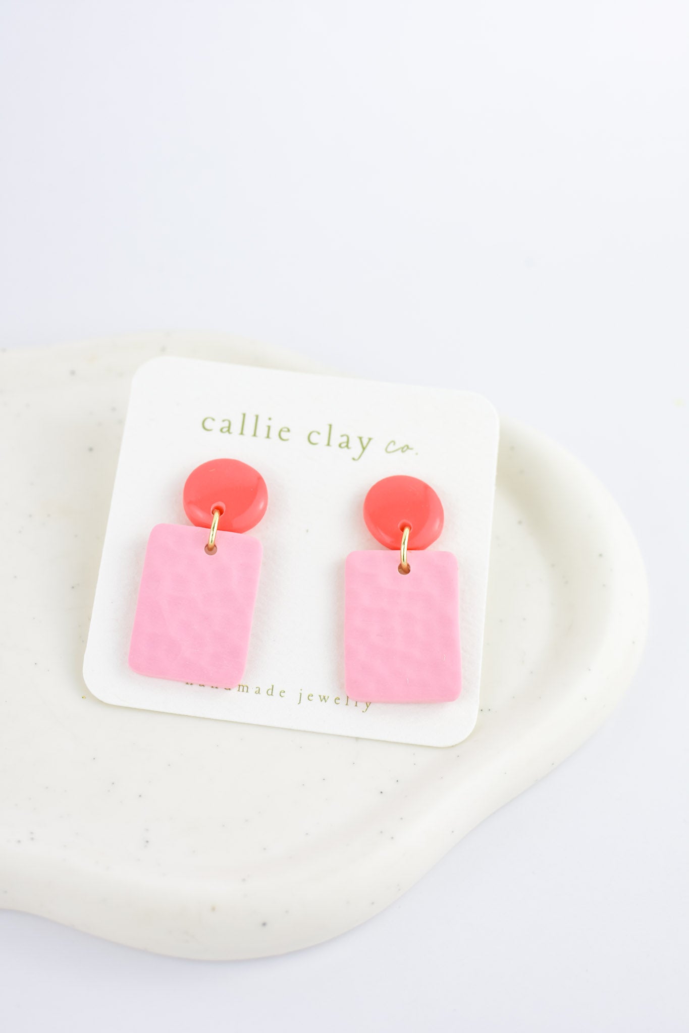 Soleil Dangles | Cherry Red & Pink