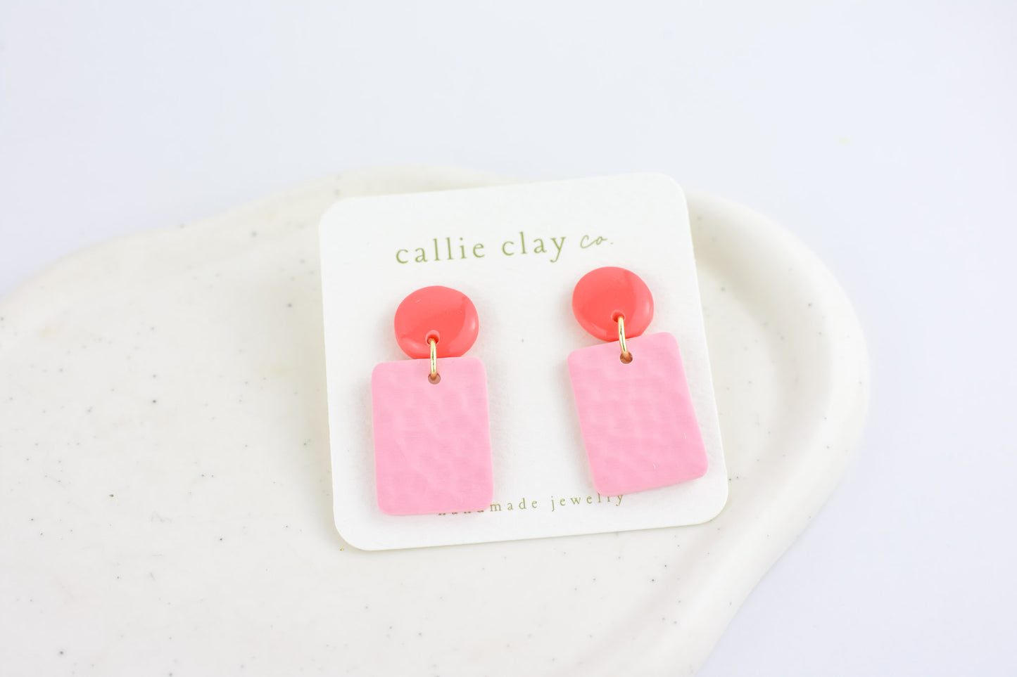 Soleil Dangles | Cherry Red & Pink