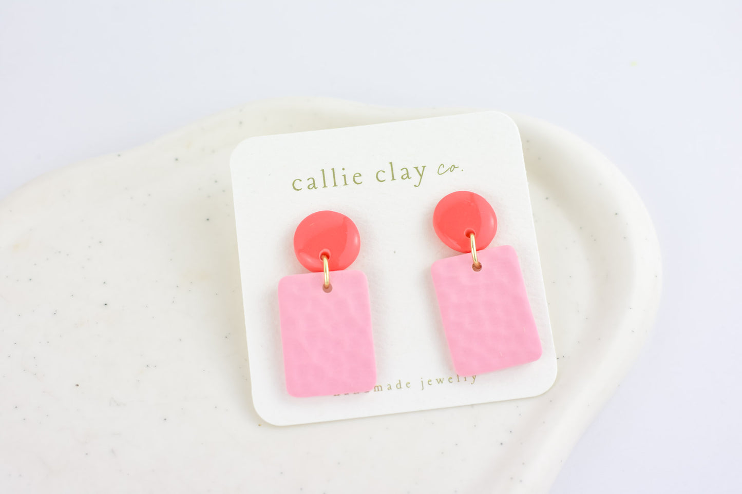 Soleil Dangles | Cherry Red & Pink