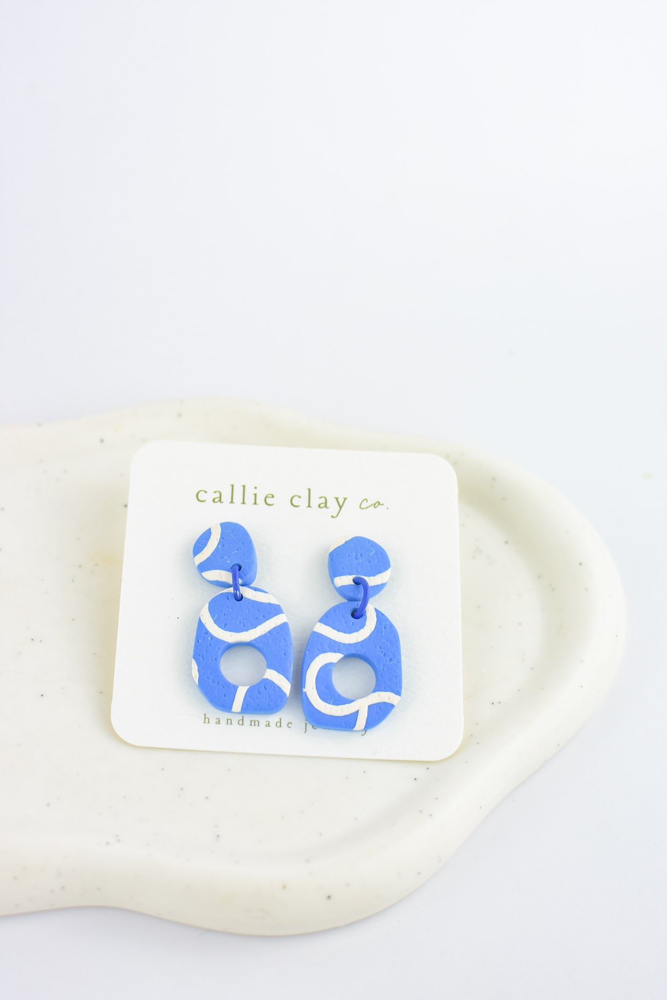 Soleil Dangles | Abstract Indigo