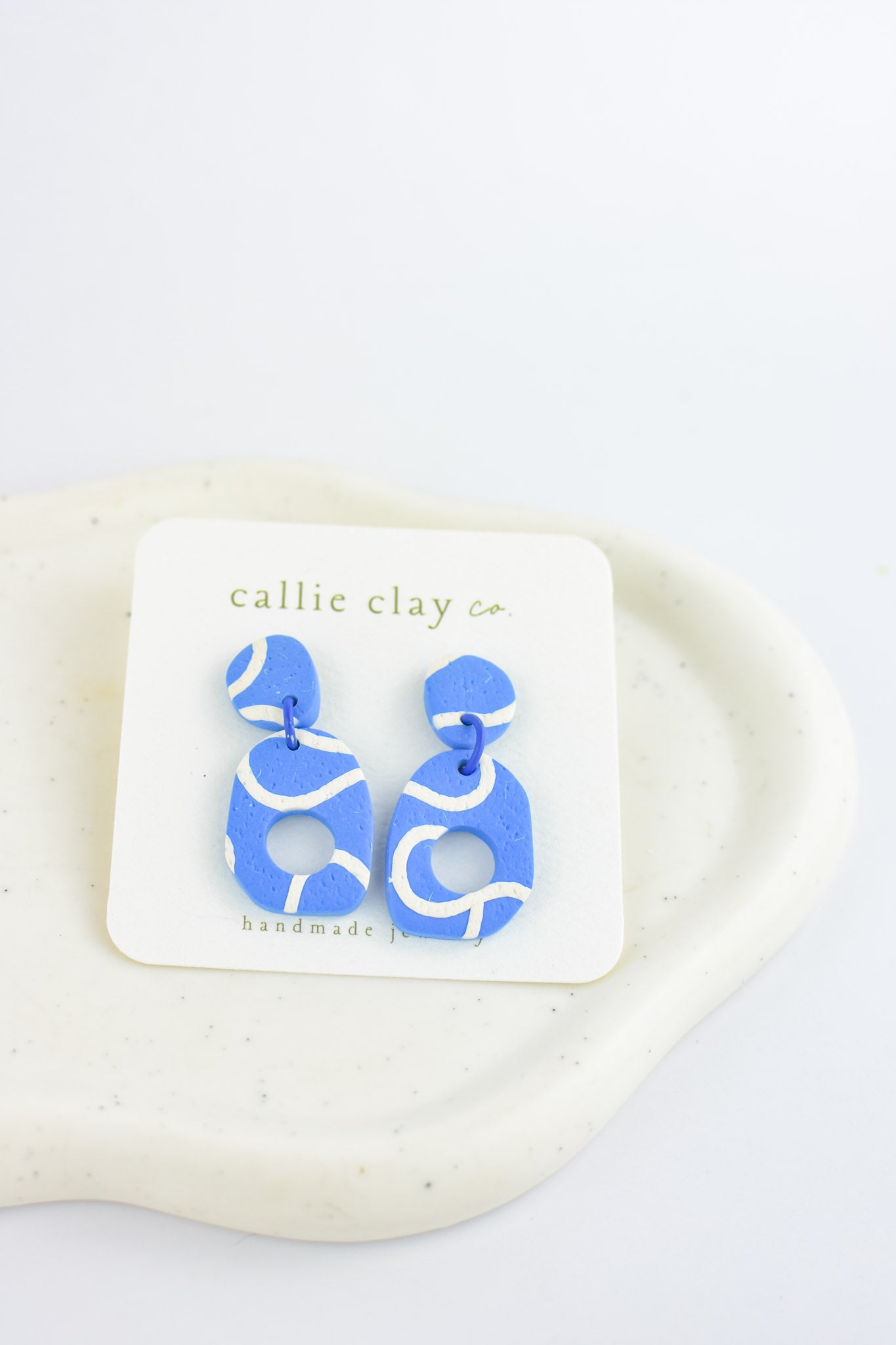Soleil Dangles | Abstract Indigo