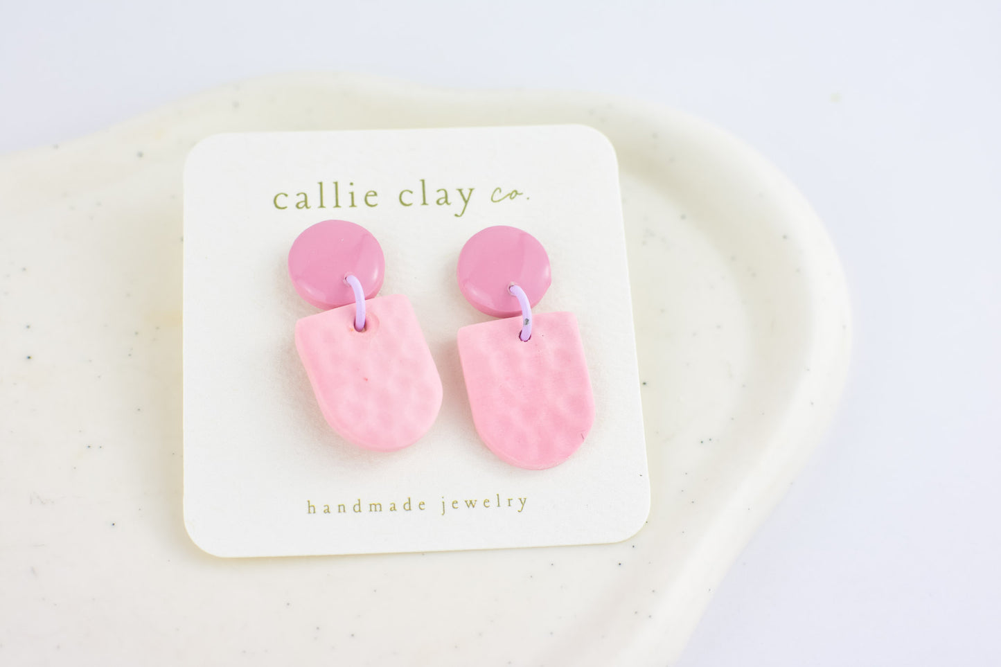 Soleil Dangles | Duotone Pink
