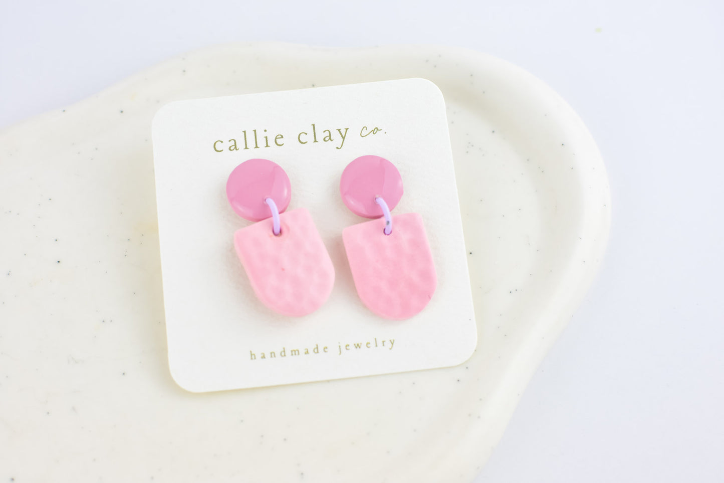 Soleil Dangles | Duotone Pink
