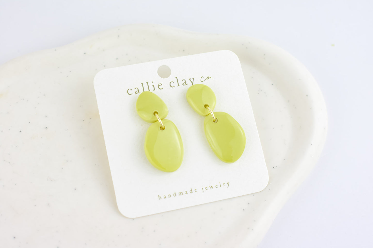 Soleil Dangles | Shiny Green Chartreuse