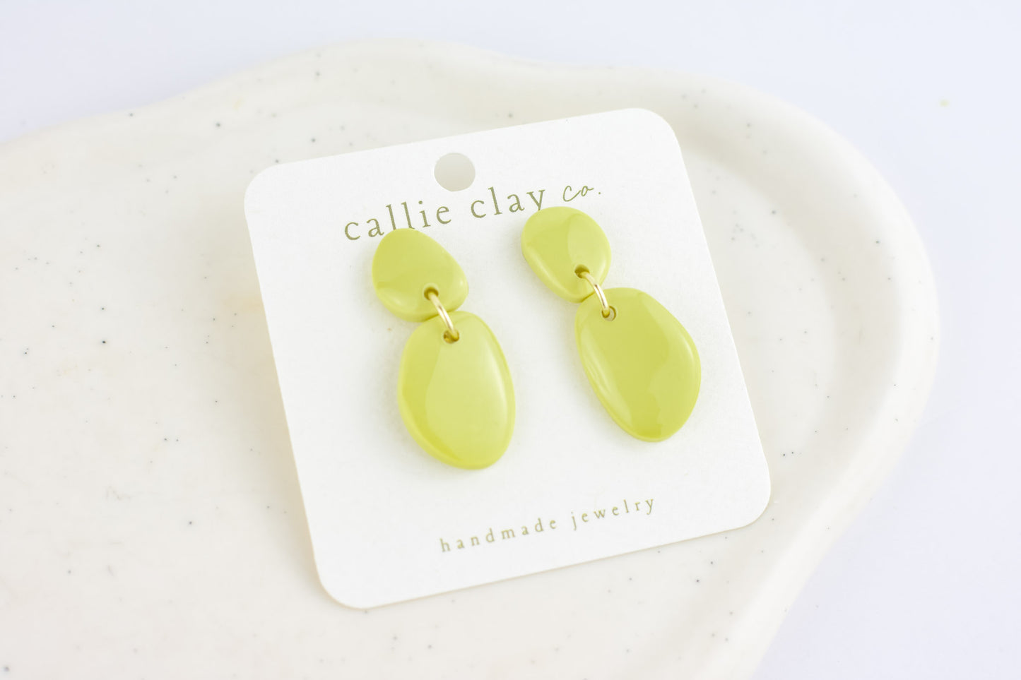 Soleil Dangles | Shiny Green Chartreuse