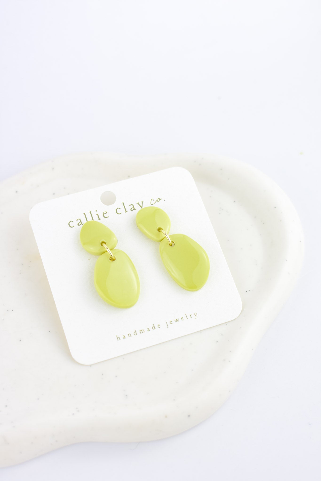 Soleil Dangles | Shiny Green Chartreuse