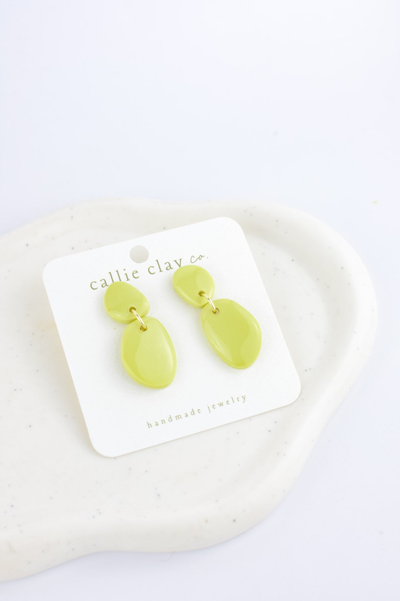Soleil Dangles | Shiny Green Chartreuse