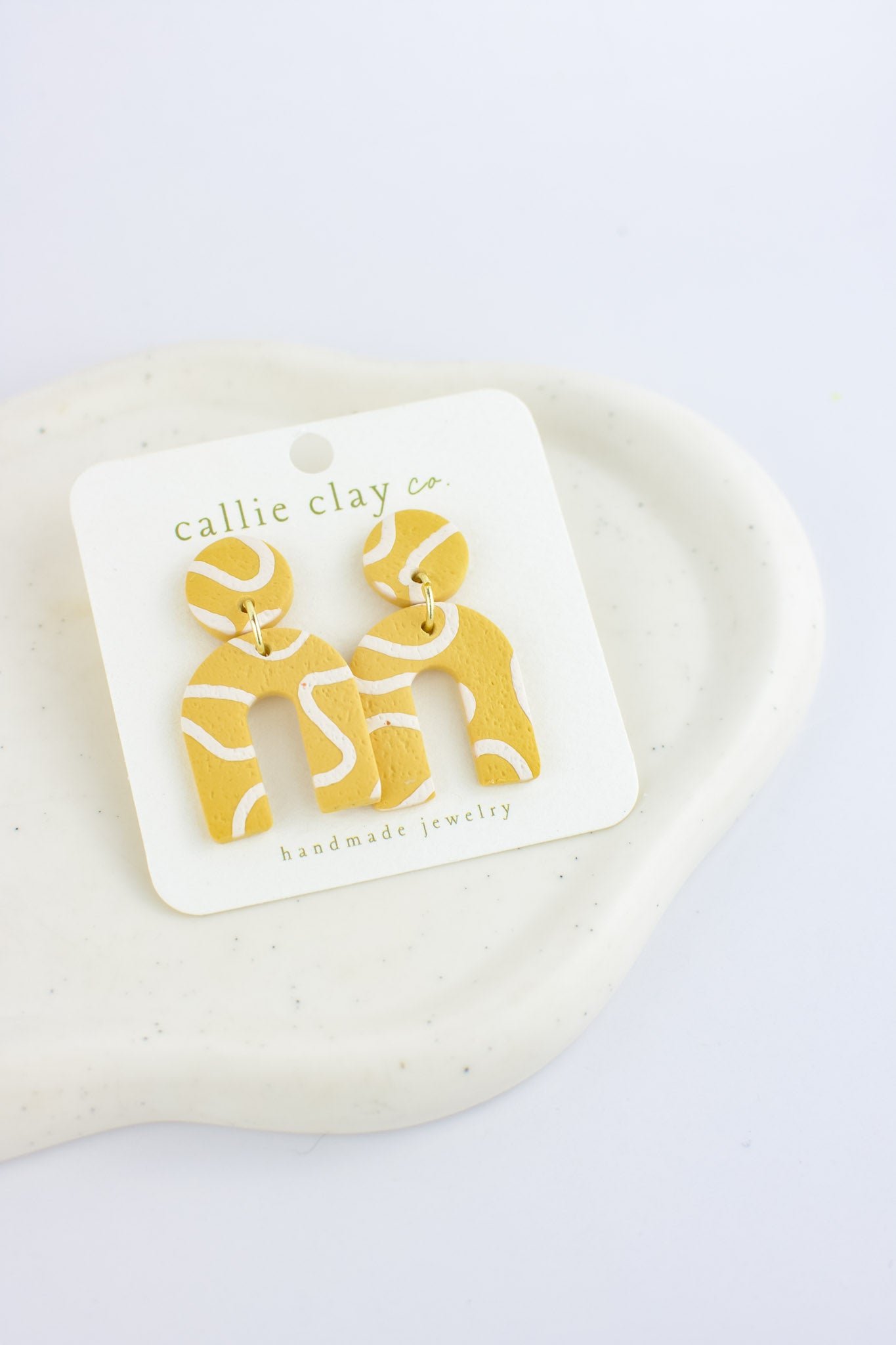 Soleil Dangles | Abstract Green Chartreuse