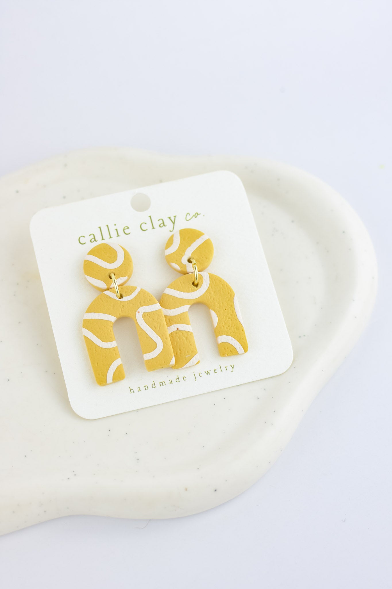 Soleil Dangles | Abstract Green Chartreuse