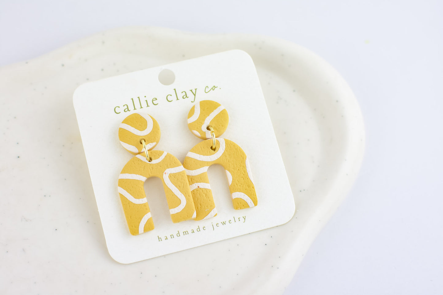 Soleil Dangles | Abstract Green Chartreuse