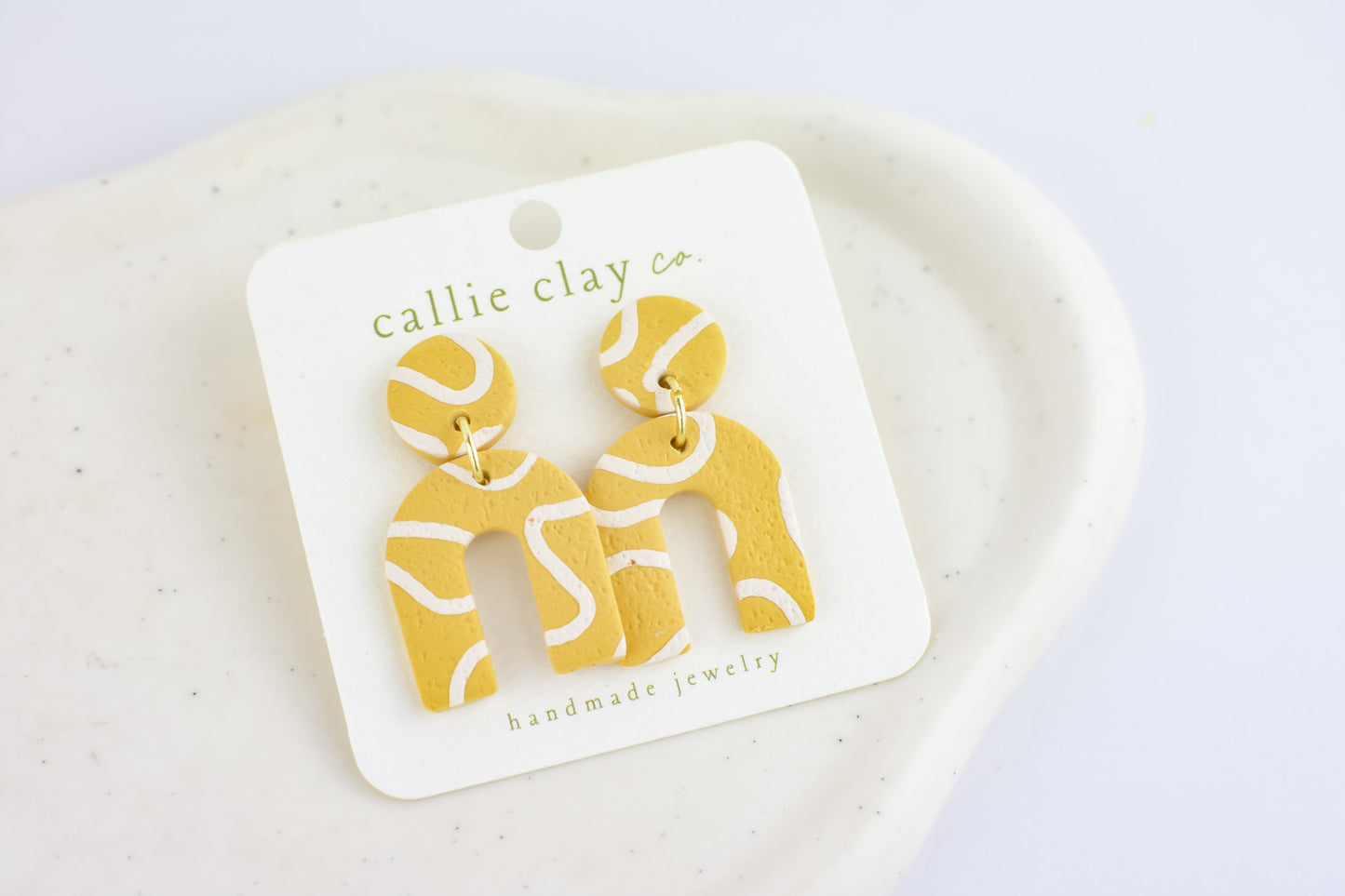 Soleil Dangles | Abstract Green Chartreuse
