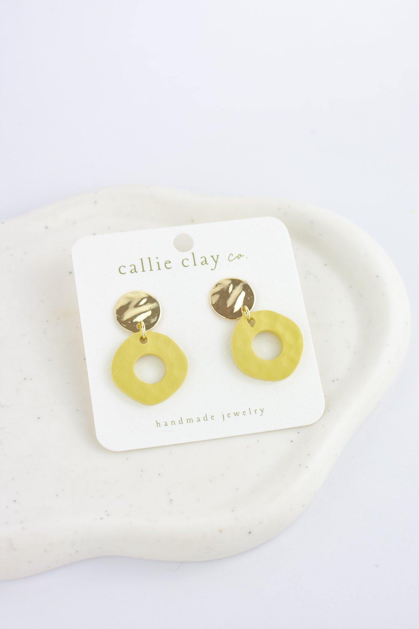 Soleil Dangles | Gold & Lime Green