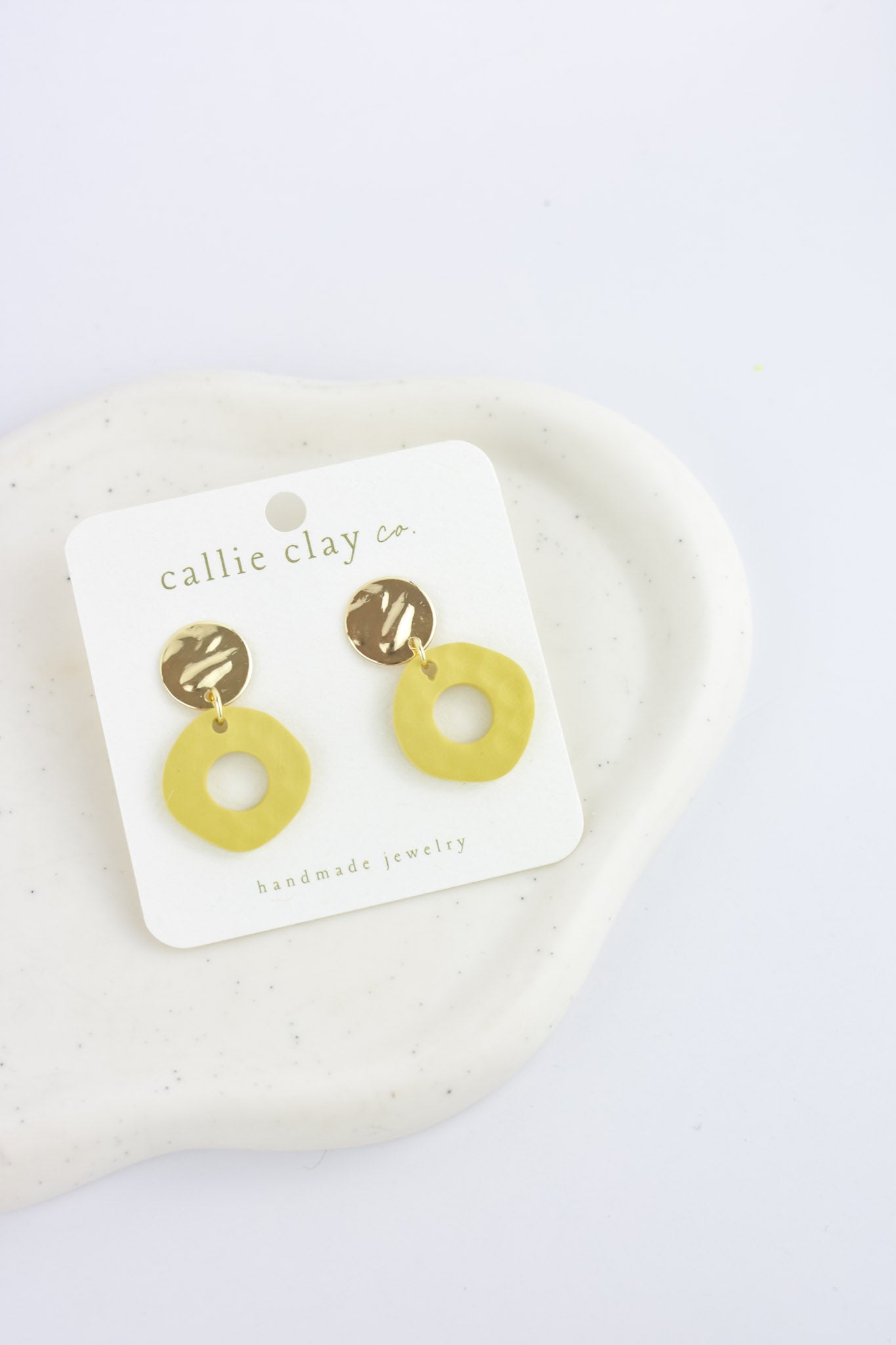 Soleil Dangles | Gold & Lime Green