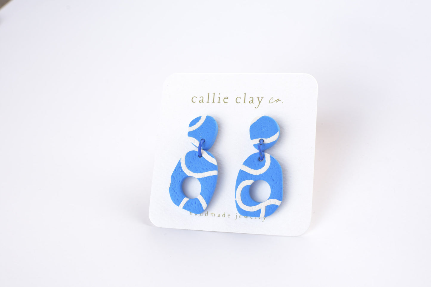 Soleil Dangles | Abstract Indigo