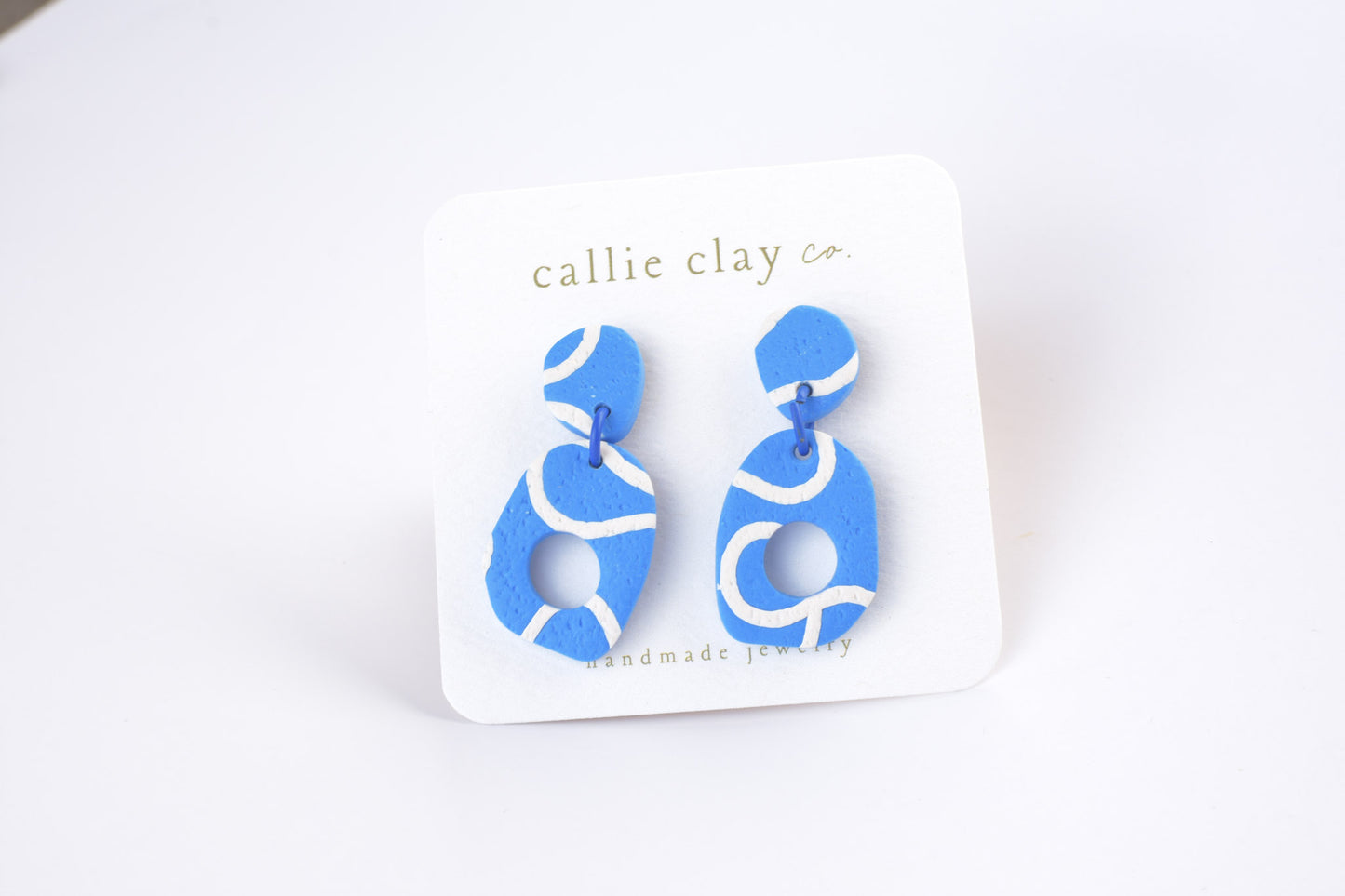 Soleil Dangles | Abstract Indigo